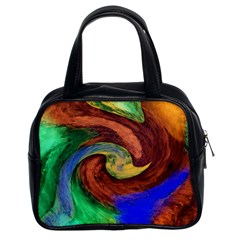 Culture Mix Twin-sided Satchel Handbag by dawnsebaughinc