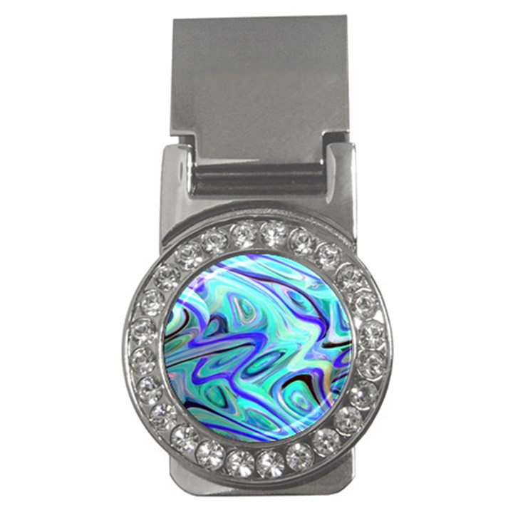 Easy Listening Money Clip with Gemstones (Round)