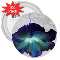 Exotic Hybiscus   100 Pack Large Button (round) by dawnsebaughinc