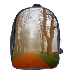 Foggy Morning, Oxford Large School Backpack by artposters