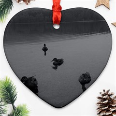 Ducks Ceramic Ornament (heart) by artposters