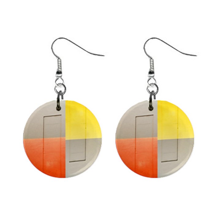 geometry Mini Button Earrings