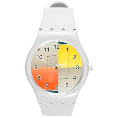 Geometry Round Plastic Sport Watch Medium by artposters