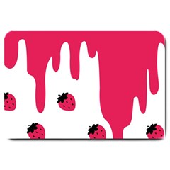 Melting Strawberry Large Door Mat by strawberrymilk