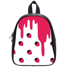 Melting Strawberry Small School Backpack