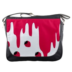 Melting Strawberry Messenger Bag by strawberrymilk