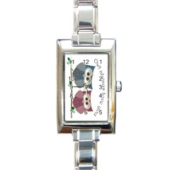 Owl Always Love You, Cute Owls Classic Elegant Ladies Watch (rectangle) by DigitalArtDesgins