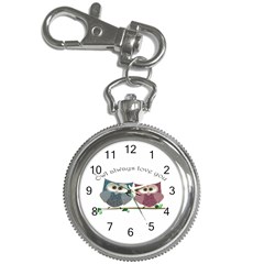 Owl Always Love You, Cute Owls Key Chain & Watch by DigitalArtDesgins