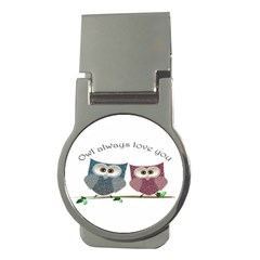 Owl Always Love You, Cute Owls Money Clip (round) by DigitalArtDesgins