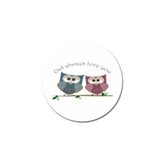 Owl Always Love You, Cute Owls Golf Ball Marker by DigitalArtDesgins