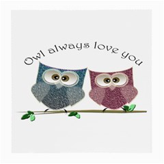 Owl Always Love You, Cute Owls Twin-sided Large Glasses Cleaning Cloth by DigitalArtDesgins