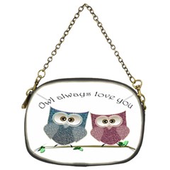 Owl Always Love You, Cute Owls Twin-sided Evening Purse by DigitalArtDesgins