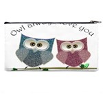 Owl always love you, cute Owls Pencil Case Back