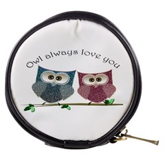 Owl Always Love You, Cute Owls Mini Makeup Case by DigitalArtDesgins