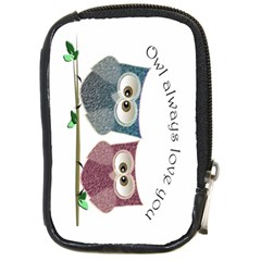 Owl Always Love You, Cute Owls Digital Camera Case by DigitalArtDesgins