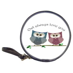 Owl Always Love You, Cute Owls Cd Wallet by DigitalArtDesgins