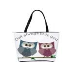 Owl always love you, cute Owls Large Shoulder Bag Back