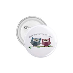 Owl Always Love You, Cute Owls Small Button (round) by DigitalArtDesgins