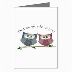 Owl Always Love You, Cute Owls Large Greeting Card by DigitalArtDesgins