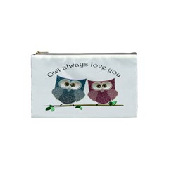 Owl Always Love You, Cute Owls Small Makeup Purse by DigitalArtDesgins