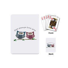 Owl Always Love You, Cute Owls Playing Cards (mini)