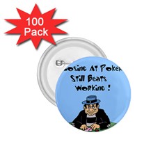 Losing At Poker - Poker Chips 100 Pack Small Button (round) by ColemantoonsFunnyStore