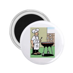 Stop Me Before I Grill Again Regular Magnet (round) by ColemantoonsFunnyStore