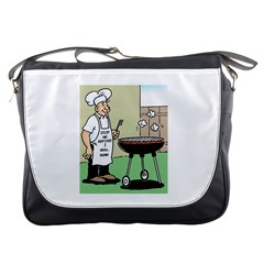 Stop Me Before I Grill Again Messenger Bag by ColemantoonsFunnyStore