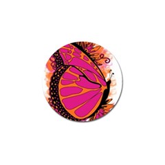 Pink Butter T Copy Golf Ball Marker by colormebrightly