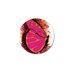 Pink Butter T Copy 10 Pack Golf Ball Marker by colormebrightly