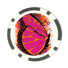 Pink Butter T Copy Poker Chip by colormebrightly