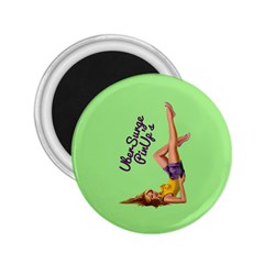 Pin Up Girl 4 Regular Magnet (round) by UberSurgePinUps