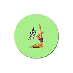 Pin Up Girl 4 Large Sticker Magnet (round) by UberSurgePinUps