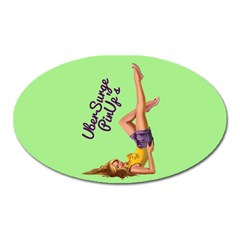 Pin Up Girl 4 Large Sticker Magnet (oval) by UberSurgePinUps