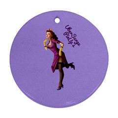 Pin Up 3 Ceramic Ornament (round) by UberSurgePinUps