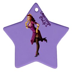 Pin Up 3 Ceramic Ornament (star) by UberSurgePinUps