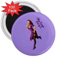 Pin Up 3 100 Pack Large Magnet (round) by UberSurgePinUps