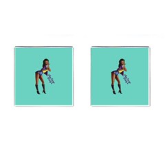 Pin Up 2 Square Cuff Links by UberSurgePinUps