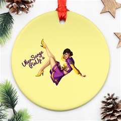 Pin Up Girl 1 Ornament (round) by UberSurgePinUps