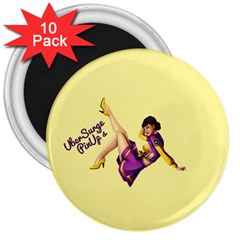 Pin Up Girl 1 3  Magnet (10 Pack) by UberSurgePinUps