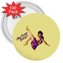 Pin Up Girl 1 3  Button (100 Pack)