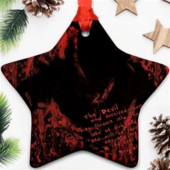 Tormented Devil Ceramic Ornament (star) by VaughnIndustries