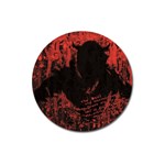 Tormented Devil Large Sticker Magnet (Round) Front