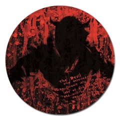 Tormented Devil Extra Large Sticker Magnet (round) by VaughnIndustries