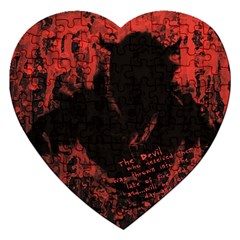 Tormented Devil Jigsaw Puzzle (heart) by VaughnIndustries