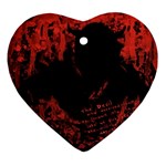 Tormented Devil Heart Ornament (Two Sides) Front