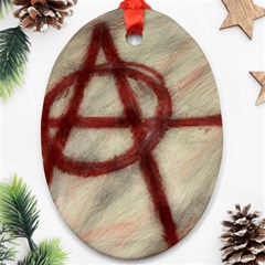 Anarchy Ceramic Ornament (oval) by VaughnIndustries