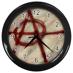 Anarchy Black Wall Clock by VaughnIndustries