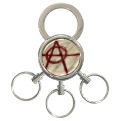 Anarchy 3-ring Key Chain