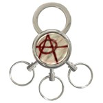 Anarchy 3-Ring Key Chain Front